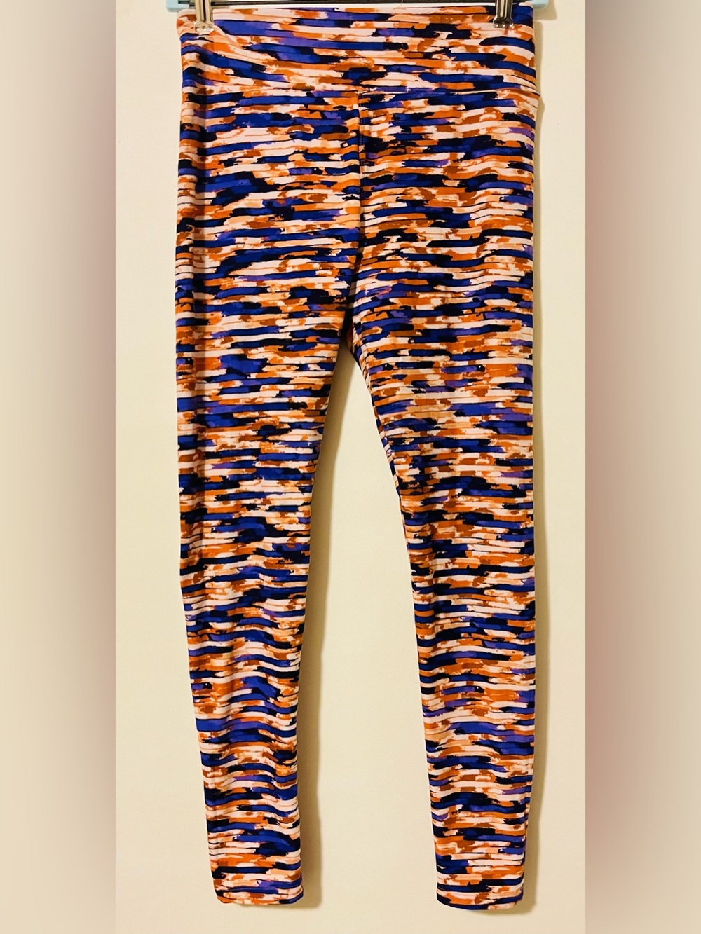 LuLaRoe Women’s One Size Multicolor Geometric Print Stretch Leggings OSFA